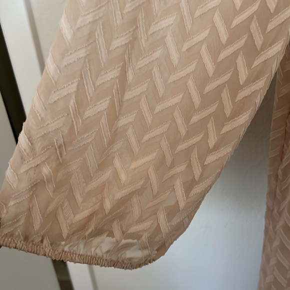 ANTHROPOLOGIE 💖 One September Pink Anwen Peasant Dress Sz M - Picture 7 of 12